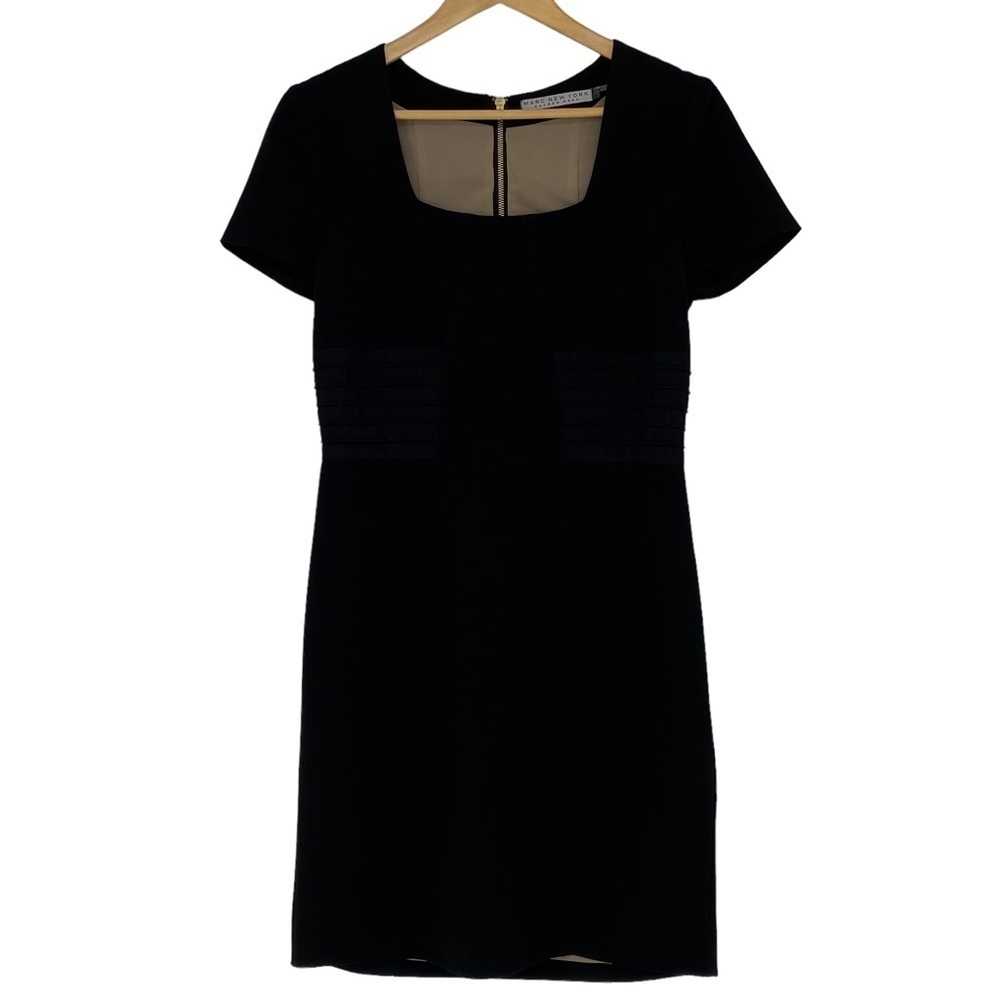 MARC NY Andrew Marc LBD short sleeve sheath dress women's size 6
